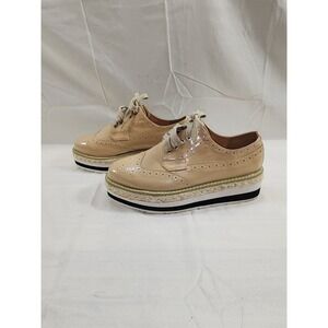 Nature Breeze Women Leatherette Espadrille Flatform Spectator Shoes Luv-01 Sz 9